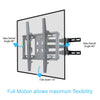 Articulating TV Wall Mount Corner Bracket Home Holder Rack Hanger