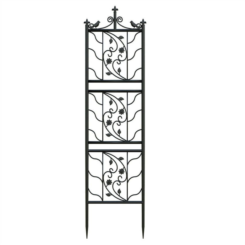 2X Large Tall Metal Garden Trellis Fence Climbing Plant Trellises Privacy Frame