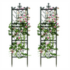 2X Large Tall Metal Garden Trellis Fence Climbing Plant Trellises Privacy Frame