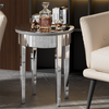 Luxury Mirrored Side Table Silver