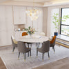 Round Extendable Kitchen Table Sintered Stone