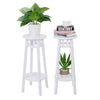 2Pcs Tall Bedside Tables Slim Plant Stand