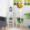 2Pcs Tall Bedside Tables Slim Plant Stand