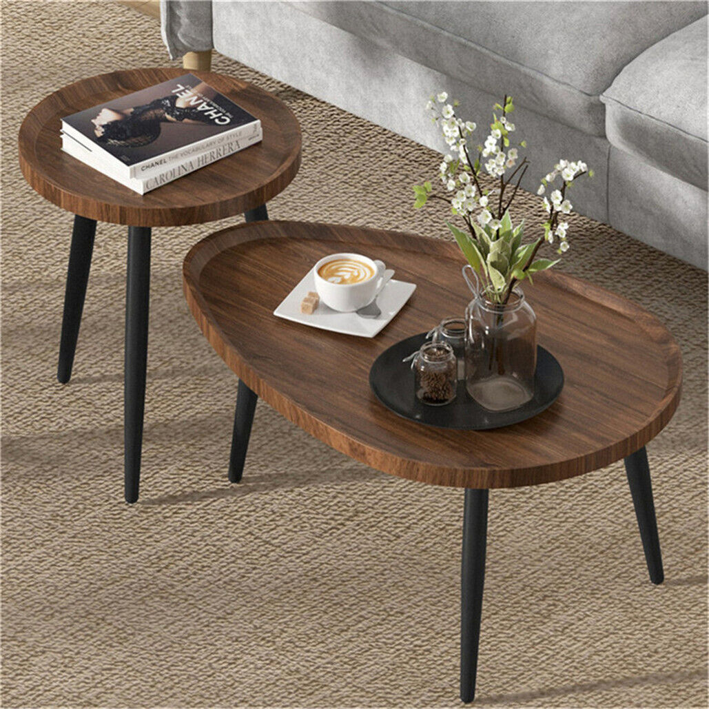 Nesting Coffee Tables Nightstand Modern Furniture Sets