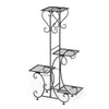 4 Pots Wrought Iron Rustproof Plant Stand-