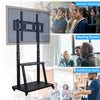 Rolling TV Floor Stand Mount Universal Flat Panel 40-100