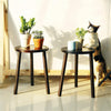 Wood Stool End Side Table