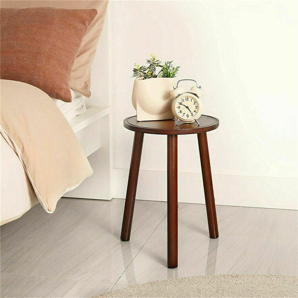 Wood Stool End Side Table