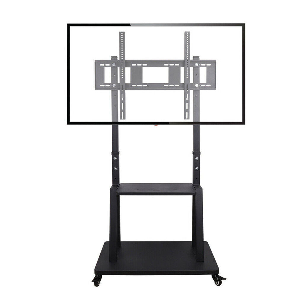 Rolling TV Floor Stand Mount Universal Flat Panel 40-100