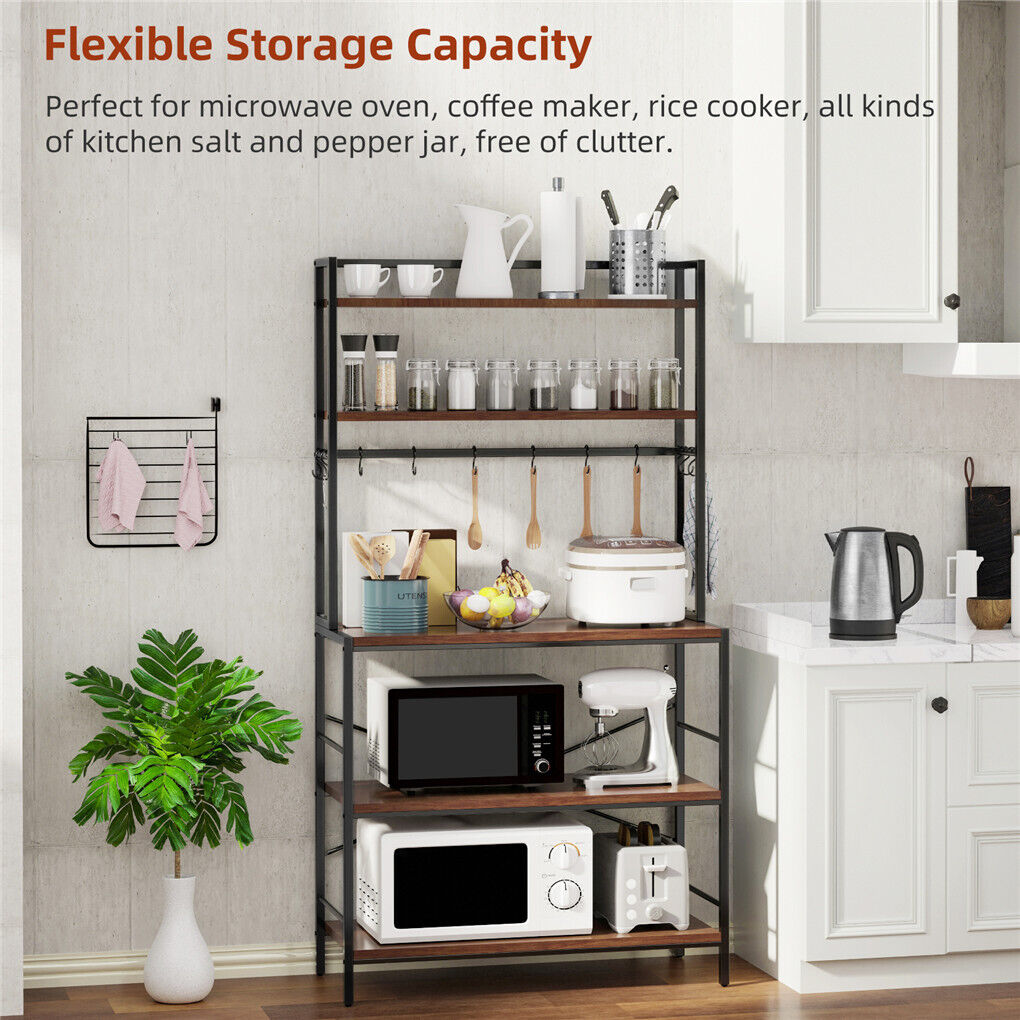 Freestanding Kitchen Utility Storage Shelves Rack