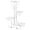 4 Pots Wrought Iron Rustproof Plant Stand-