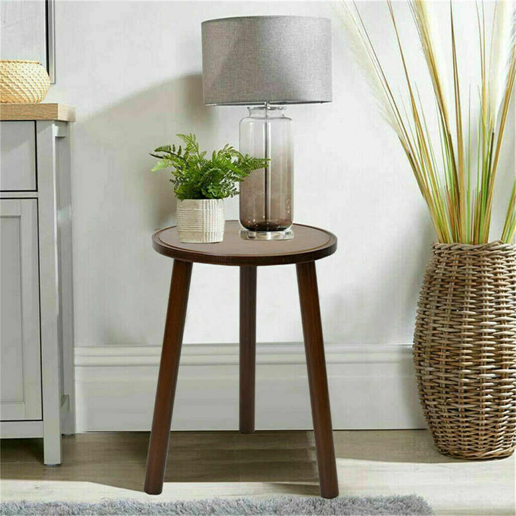 Wood Stool End Side Table
