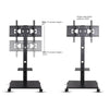Plasma Portable TV Mobile Floor Stand Moving Cart  32