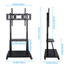 Rolling TV Floor Stand Mount Universal Flat Panel 40-100
