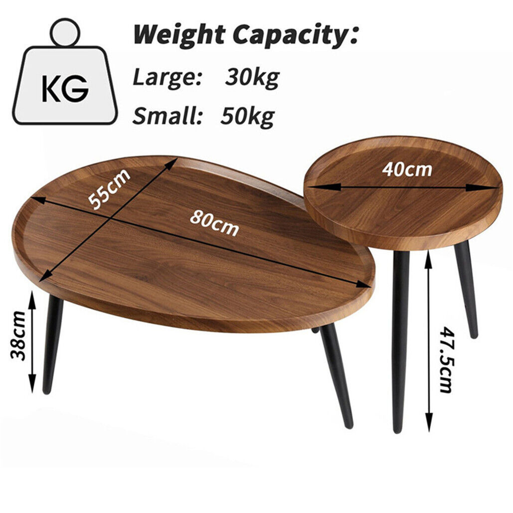 Nesting Coffee Tables Nightstand Modern Furniture Sets