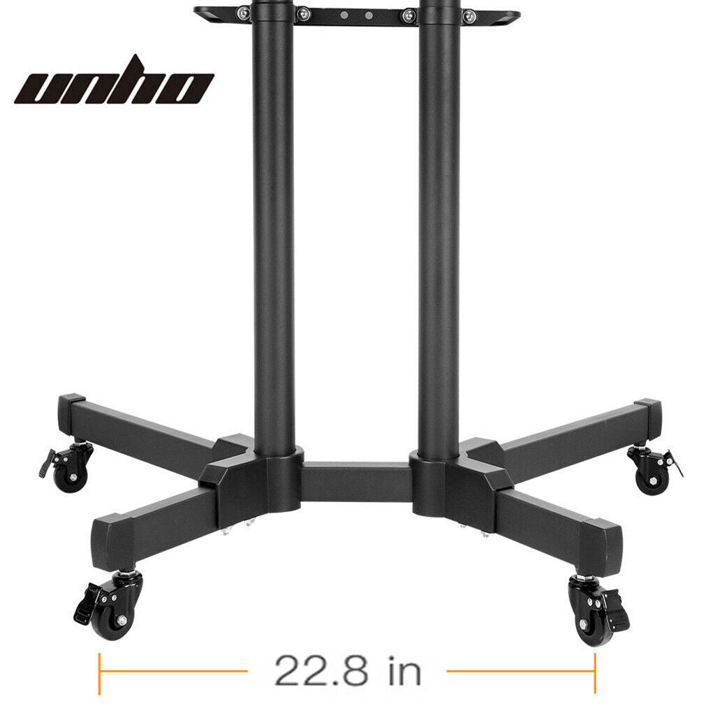 Portable Mobile Trolley TV Stand Support for 32 - 65" Screen Wheels Adjustable