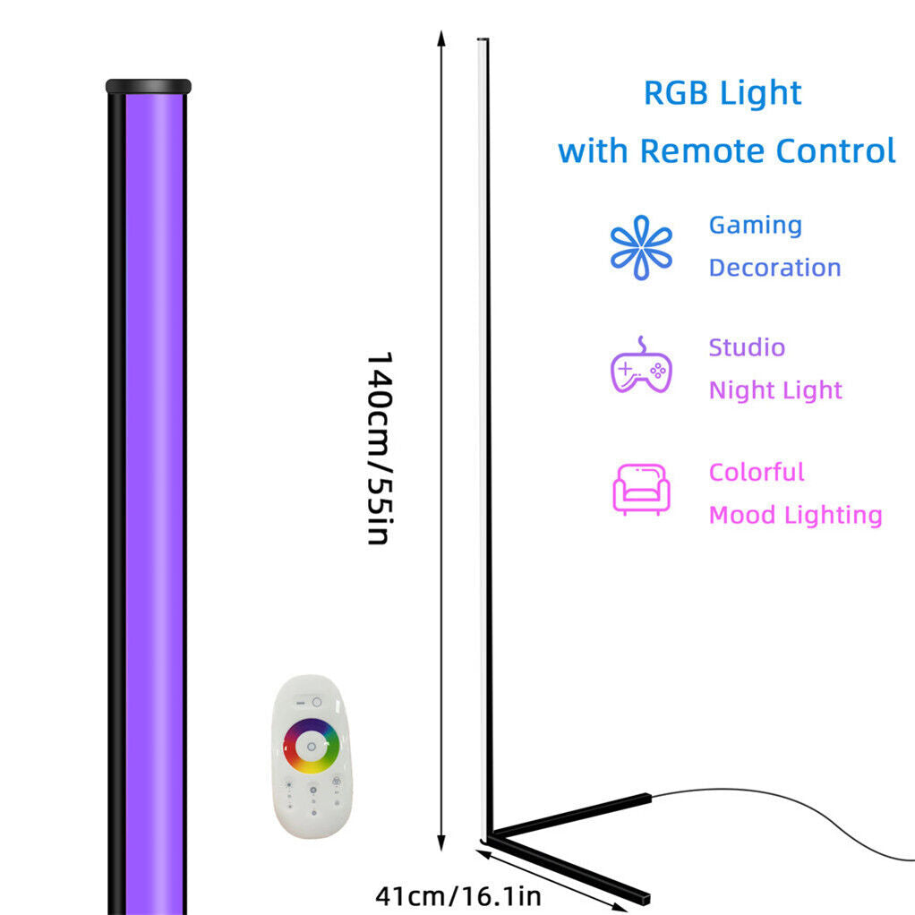 RGB LED Floor Corner Lamp Light Stand