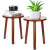 Wood Stool End Side Table