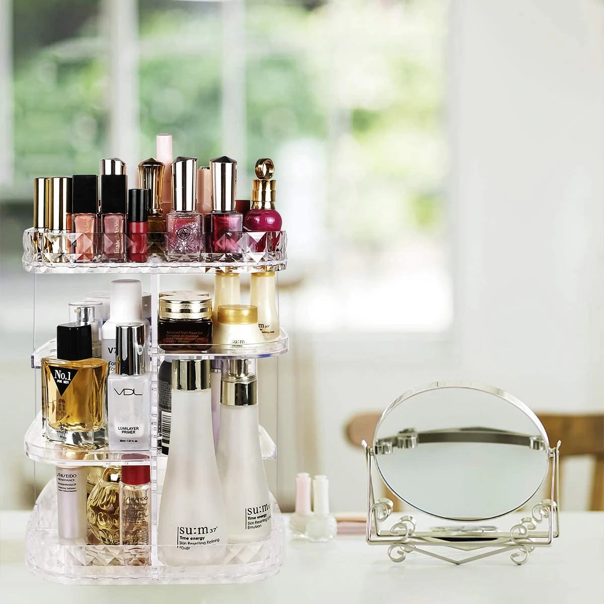 360° Rotating Makeup Organiser Cosmetic Holder