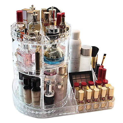 Large 360 degrees rotating makeup organiser