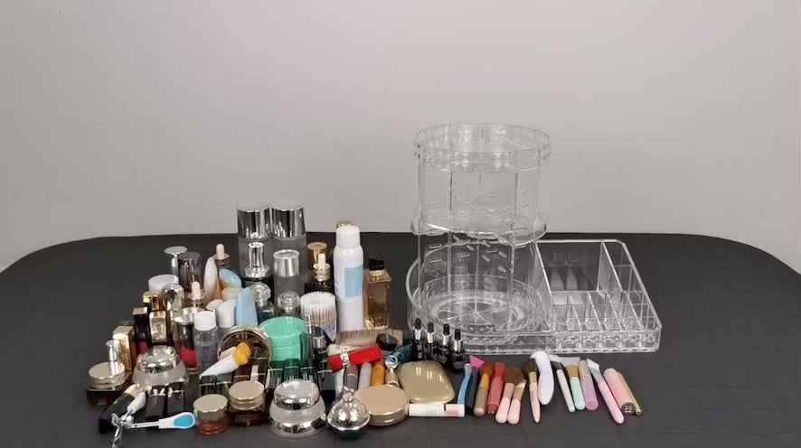 Large 360 degrees rotating makeup organiser