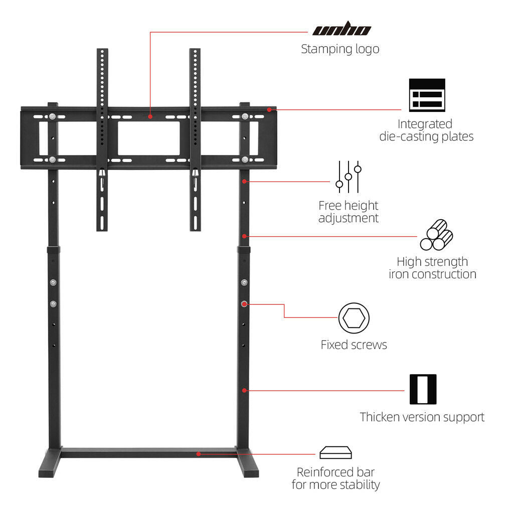 TV Floor Stand Height Adjustable  for 32-100 inch TV